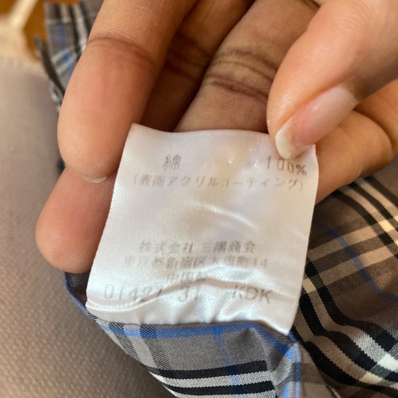 Burberry Black Label Nova Check Short Sleeve Shirt Size Small RARE!! - Picture 3 of 12